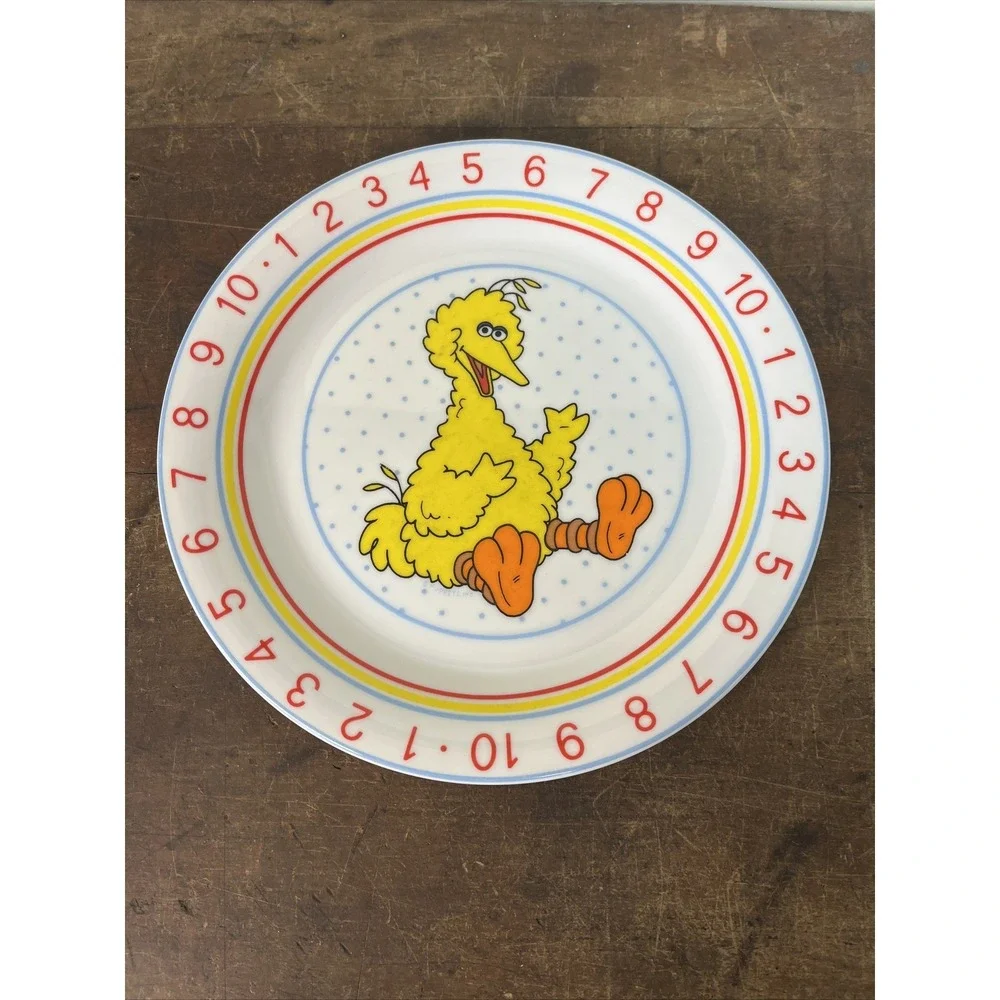 Sesame Street Porcelain Big Bird Plate 8.5